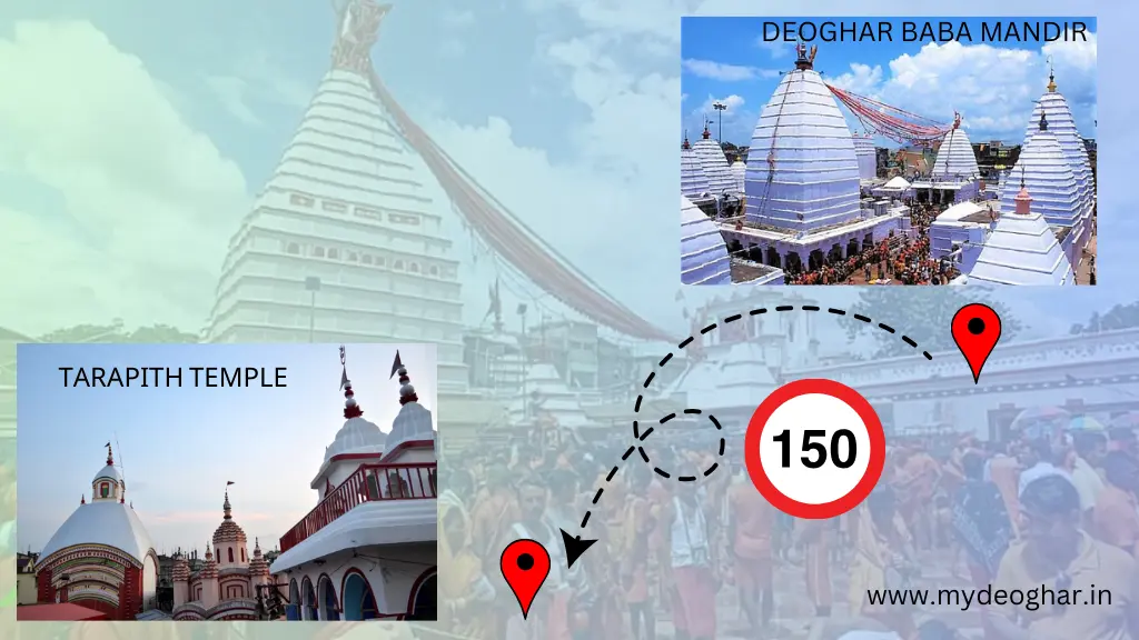 Deoghar to tarapith distance